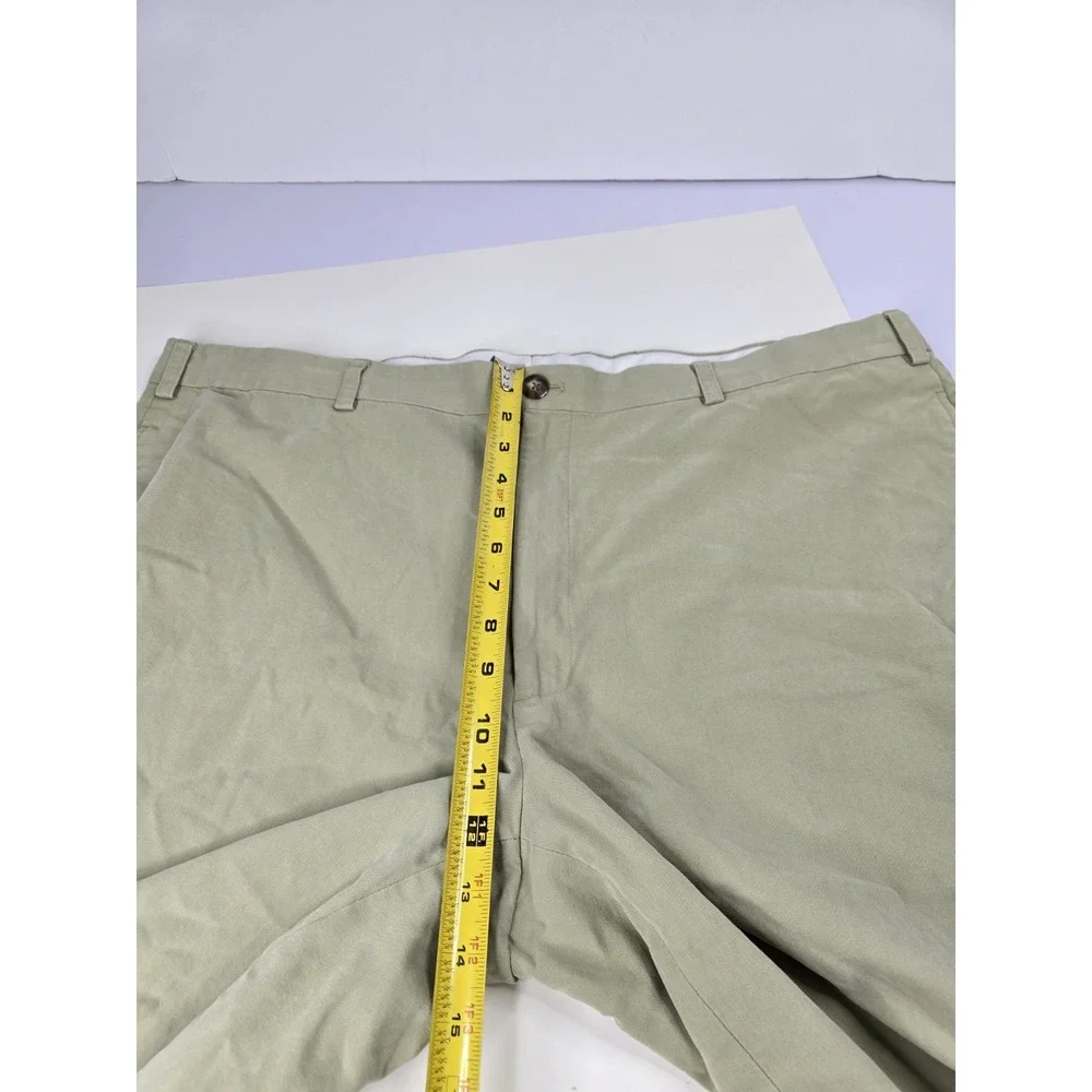 Orvis Shorts Men 42W Beige Signature Collection Flat‎ Front Chino Golf Fishing